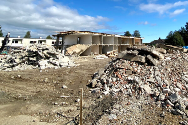 Contractor Mark under arbete