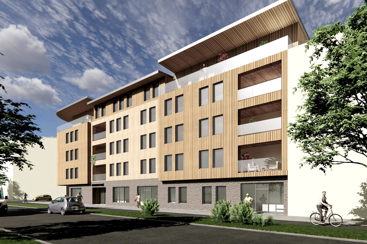 3D bild över Sundsvall Universitetssallen