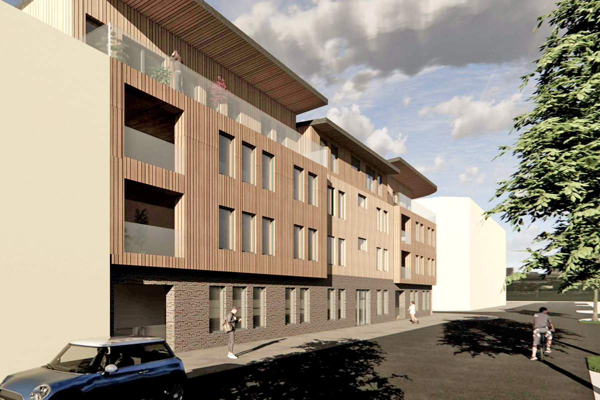 3D bild över Sundsvall Universitetssallen