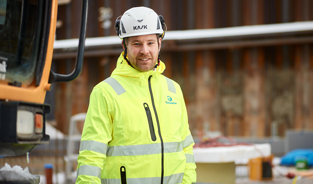 Contractor arbetare som jobbar på projekt i Sundsvall